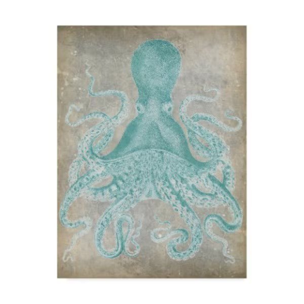 Jennifer Goldberger 'Spa Octopus I' Canvas Art, 14x19, Trademark Fine Art, Mfr#: WAG01159-C1419GG